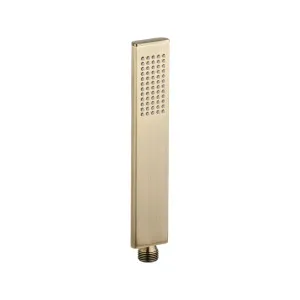 Rounded Rectangle Hand Shower - Brushed Brass by ABI Interiors Pty Ltd, a Shower Heads & Mixers for sale on Style Sourcebook