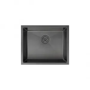 Seba Single Sink 550mm (Deep) - Brushed Gunmetal by ABI Interiors Pty Ltd, a Kitchen Sinks for sale on Style Sourcebook
