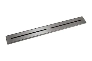 Harper Shower Channel Waste 900mm - Brushed Gunmetal by ABI Interiors Pty Ltd, a Traps & Wastes for sale on Style Sourcebook