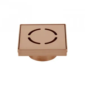 Harper Square Floor Waste - Brushed Copper by ABI Interiors Pty Ltd, a Traps & Wastes for sale on Style Sourcebook