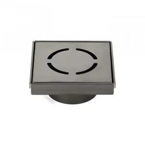 Harper Square Floor Waste - Brushed Gunmetal by ABI Interiors Pty Ltd, a Traps & Wastes for sale on Style Sourcebook