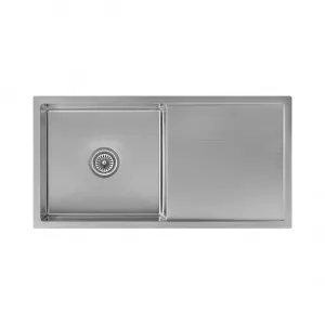 Jai Single Kitchen Sink 880mm - Stainless Steel by ABI Interiors Pty Ltd, a Kitchen Sinks for sale on Style Sourcebook