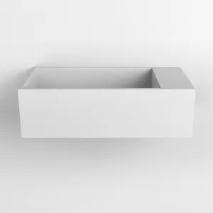 Cyrus Wall-Mounted Basin 500mm x 300mm • Matte White by ABI Interiors Pty Ltd, a Basins for sale on Style Sourcebook