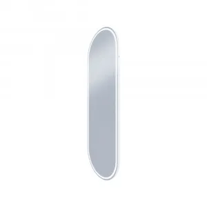 Great Great Gatsby Pill Shaped LED Mirror in Matt White Frame - 60cm x 180cm by Luxe Mirrors, a Illuminated Mirrors for sale on Style Sourcebook