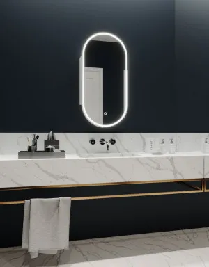 Capsule LED Mirrored Cabinet with Demister - 45cm x 90cm by Luxe Mirrors, a Cabinets, Chests for sale on Style Sourcebook