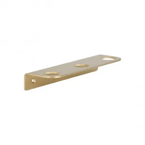 Lira Soap Bottle Holder - Triple - Brushed Brass by ABI Interiors Pty Ltd, a Soap Dishes & Dispensers for sale on Style Sourcebook