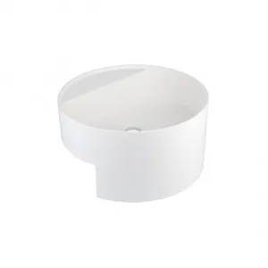 Vaya Semi-Recessed Basin - Round - Matte White by ABI Interiors Pty Ltd, a Basins for sale on Style Sourcebook