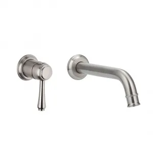 Kingsley Minimal Mixer & Spout Set - Brushed Nickel by ABI Interiors Pty Ltd, a Bathroom Taps & Mixers for sale on Style Sourcebook