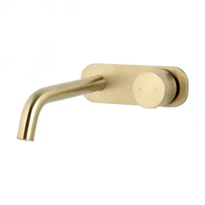 Milani Progressive Wall Mounted Set - Brushed Brass by ABI Interiors Pty Ltd, a Bathroom Taps & Mixers for sale on Style Sourcebook