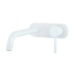 Elysian Minimal Wall Mounted Set - White by ABI Interiors Pty Ltd, a Bathroom Taps & Mixers for sale on Style Sourcebook