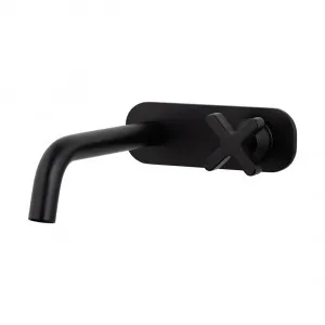 Cross Progressive Wall Mounted Set - Matte Black by ABI Interiors Pty Ltd, a Bathroom Taps & Mixers for sale on Style Sourcebook