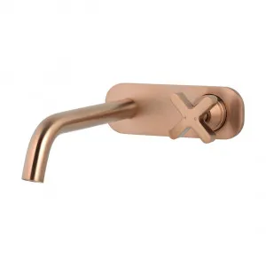 Cross Progressive Wall Mounted Set - Brushed Copper by ABI Interiors Pty Ltd, a Bathroom Taps & Mixers for sale on Style Sourcebook