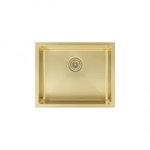 Seba Single Kitchen Sink 550mm - Brushed Brass by ABI Interiors Pty Ltd, a Kitchen Sinks for sale on Style Sourcebook
