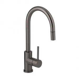 Elysian Commercial Pull-Out Kitchen Mixer - Brushed Gunmetal by ABI Interiors Pty Ltd, a Laundry Taps for sale on Style Sourcebook