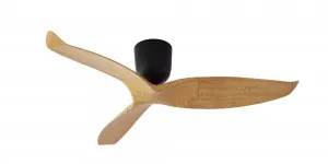 Aeratron AE3+ 3 Blade 50" DC Ceiling Fan With Remote Black With Light Woodgrain Blades by Aeratron, a Ceiling Fans for sale on Style Sourcebook