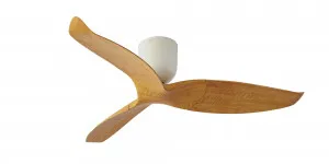 Aeratron AE3+ 3 Blade 50" DC Ceiling Fan With Remote White With Light Woodgrain Blades by Aeratron, a Ceiling Fans for sale on Style Sourcebook