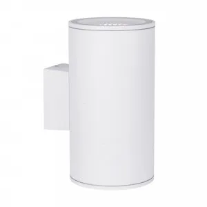 Porter 30W Tri-Colour LED Up/Down Wall Pillar Light White by Havit, a Outdoor Lighting for sale on Style Sourcebook
