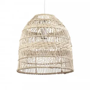 Fiorentino Lobok Rattan Pendant Light Edison Screw (E27) Natural by Fiorentino, a Pendant Lighting for sale on Style Sourcebook