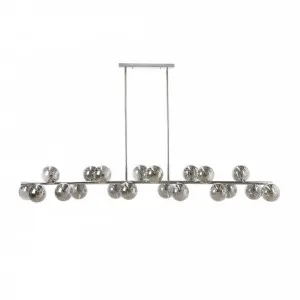 Fiorentino Pasadena 20 Light Aluminium and Glass Bar Pendant Light (G9) Chrome by Fiorentino, a Pendant Lighting for sale on Style Sourcebook
