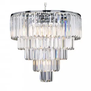 Celestial Waterfall Chandelier Crystal Pendant Light 10 Light by Lighting Inspirations, a Pendant Lighting for sale on Style Sourcebook