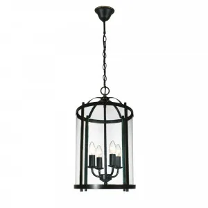 Manor Bronze Lantern Pendant Light 4 Light by Lighting Inspirations, a Pendant Lighting for sale on Style Sourcebook