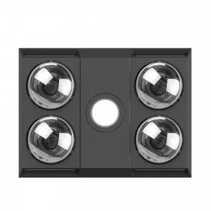 Manrose Sierra Quad 3 in 1 Bathroom Exhaust Fan, Heater & Light Black by Manrose, a Exhaust Fans for sale on Style Sourcebook