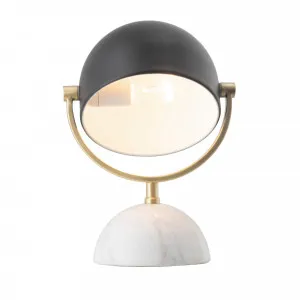 Mercator Ainsley Table Lamp Edison Screw (E27) Matte Black and Marble by Mercator, a Table & Bedside Lamps for sale on Style Sourcebook