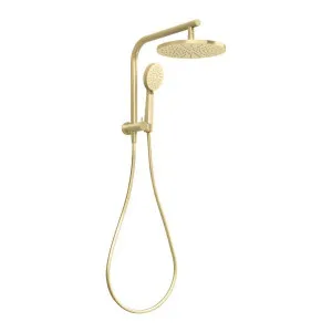 Phoenix Vivid Slimline Compact Twin Shower - Brushed Gold by PHOENIX, a Shower Heads & Mixers for sale on Style Sourcebook