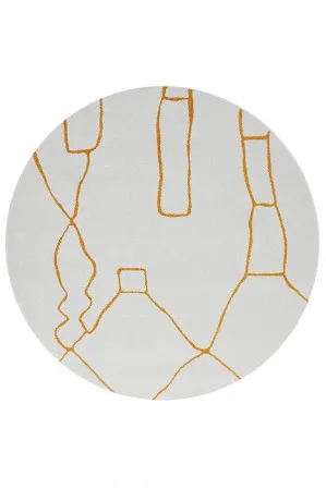 Paradise Amy Gold Round by Rug Culture, a Contemporary Rugs for sale on Style Sourcebook