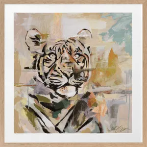 Retrospect Mustard Framed Art Print by Urban Road, a Posters for sale on Style Sourcebook