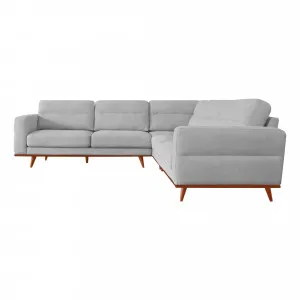Astrid Modular Sofa in Talent Silver / Brown Leg by OZ Design, a Sofas for sale on Style Sourcebook