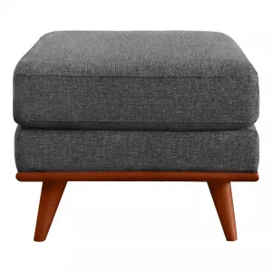 Astrid Ottoman in Talent Denim / Brown Leg by OZ Design, a Ottomans for sale on Style Sourcebook