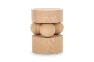Sia Coastal Side Table, Solid Oak, by Lounge Lovers by Lounge Lovers, a Side Table for sale on Style Sourcebook