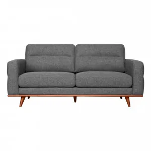 Astrid 2.5 Seater Sofa in Talent Charcoal / Brown by OZ Design, a Sofas for sale on Style Sourcebook