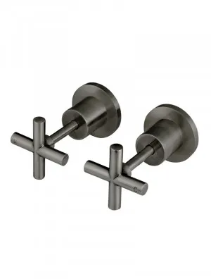 Meir | Shadow Round Cross Handle Jumper Valve Wall Top Assemblies by Meir, a Bathroom Taps & Mixers for sale on Style Sourcebook