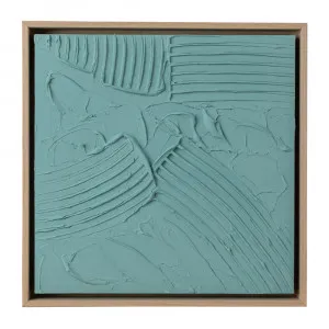 Turquoise Mini Hand Painted Canvas by Urban Road, a Painted Canvases for sale on Style Sourcebook