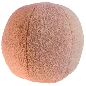 Blush Pink Boucle Ball Cushion by Urban Road, a Cushions, Decorative Pillows for sale on Style Sourcebook