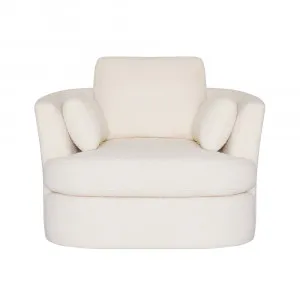 Lax Swivel Chair Boucle Ivory by null, a Chairs for sale on Style Sourcebook