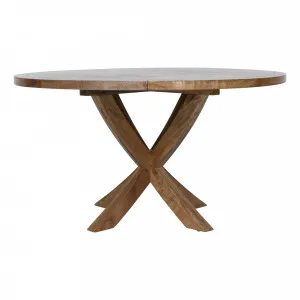 Mango Creek Round Dining Table 140cm in Mangowood Clear by OZ Design, a Dining Tables for sale on Style Sourcebook
