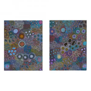 My Grandmother's Country, Set Of 2 by Gioia Wall Art, a Aboriginal Art for sale on Style Sourcebook