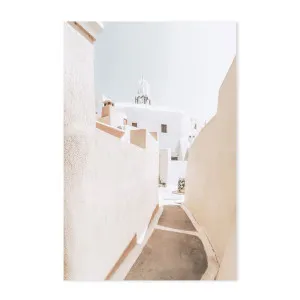 Santorini street by Gioia Wall Art, a Prints for sale on Style Sourcebook
