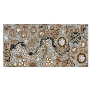 Gathering Body Paint, Dark Brown Version by Gioia Wall Art, a Aboriginal Art for sale on Style Sourcebook