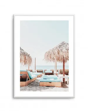 Aqua Sunlounges by oliveetoriel.com, a Original Artwork for sale on Style Sourcebook