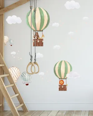 Skyfari | Hot Air Balloons Decal Set by oliveetoriel.com, a Kids Stickers & Decals for sale on Style Sourcebook