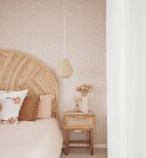 Bohemian Arches | Latte Wallpaper by oliveetoriel.com, a Wallpaper for sale on Style Sourcebook