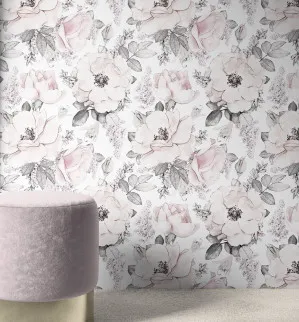 Vintage Blooms Wallpaper by oliveetoriel.com, a Wallpaper for sale on Style Sourcebook