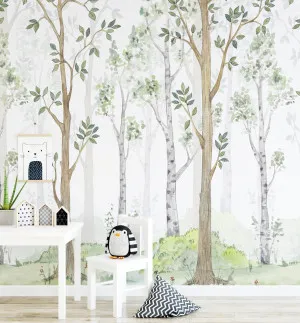 Hidden Forest Wallpaper Mural by oliveetoriel.com, a Wallpaper for sale on Style Sourcebook