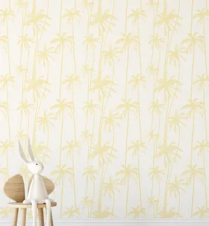 Good Palms Lemon Butter Wallpaper by oliveetoriel.com, a Wallpaper for sale on Style Sourcebook