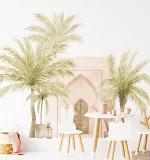 Marrakech Palms Wallpaper Mural by oliveetoriel.com, a Wallpaper for sale on Style Sourcebook