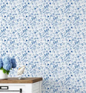 Hamptons Hydrangea Wallpaper by oliveetoriel.com, a Wallpaper for sale on Style Sourcebook